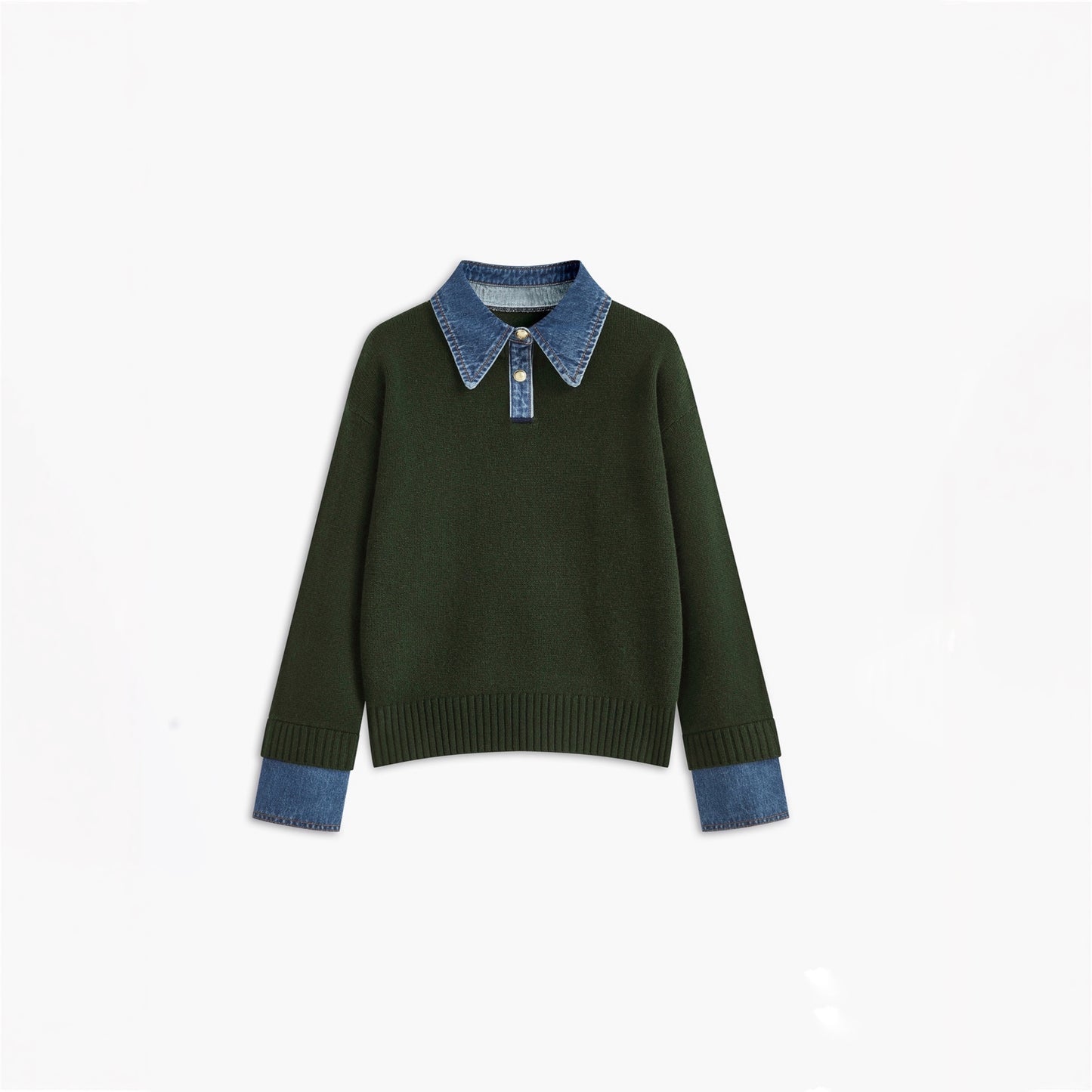 2 in 1 Lapel Sweater