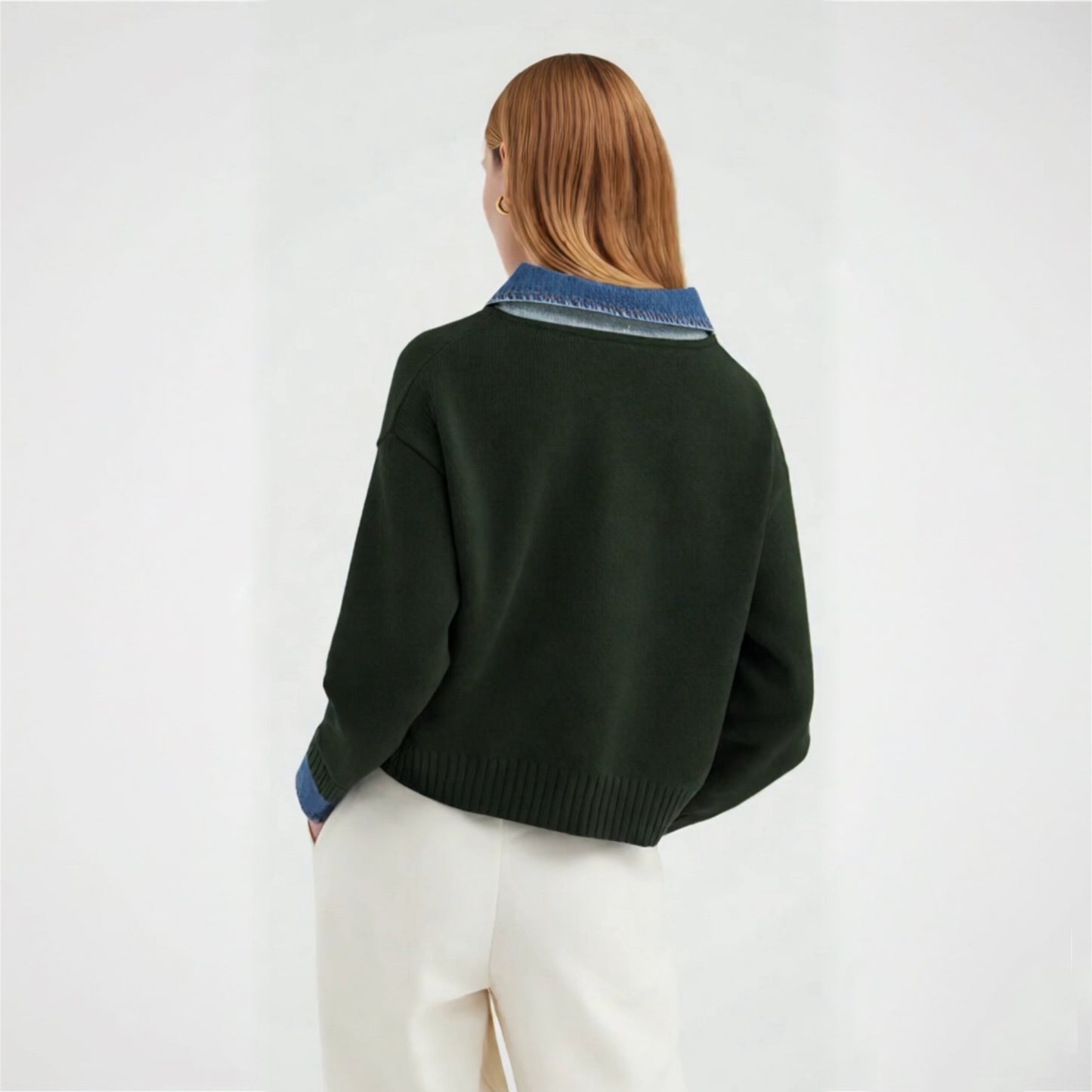 2 in 1 Lapel Sweater