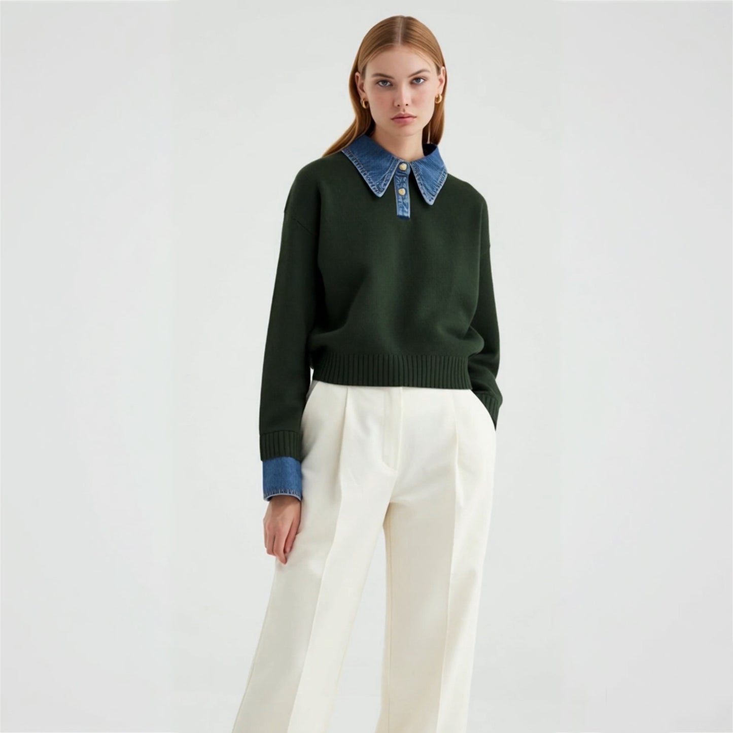 2 in 1 Lapel Sweater