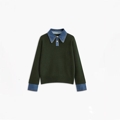 2 in 1 Lapel Sweater