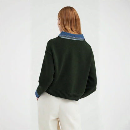 2 in 1 Lapel Sweater